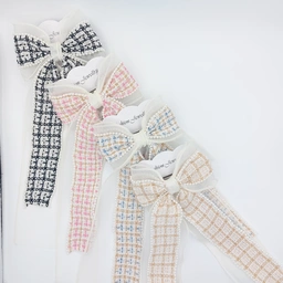 پاپیون پارچه شنل با گیره فرانسوی بسیار شکیل برای استایل کردن مو