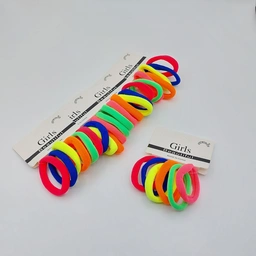 کش مو رنگی حوله ای پک شش عددی